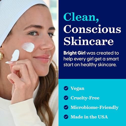 Day+Bright Facial Moisturizer for Teen & Tween Girls, 50mL | Non-Greasy Daily Hydration | pH-Balanced Formula with Chamomile, Turmeric, Ashwagandha, Squalane.