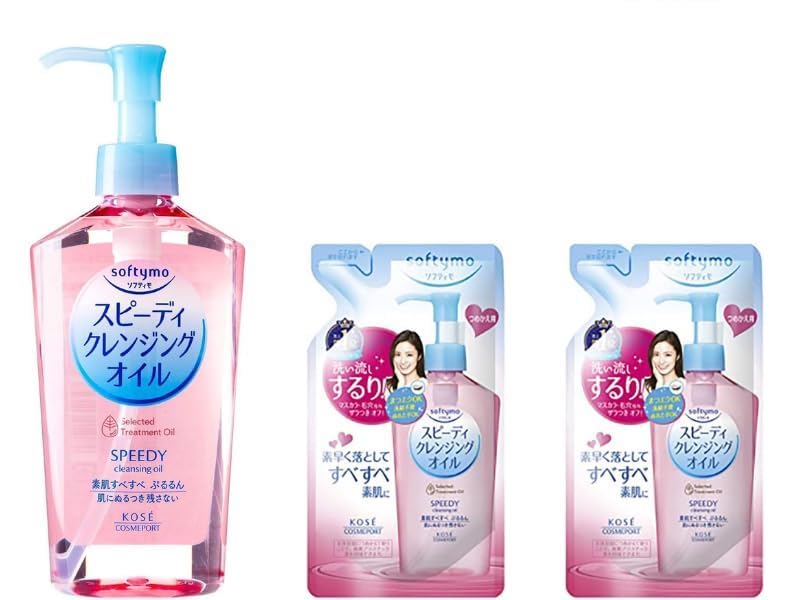 Facial Cleansing Oil with Pump & Refill Pack - Fast-Acting Makeup Remover