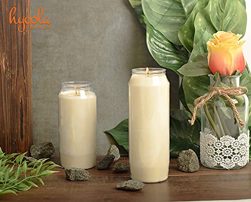 7 Day White Prayer Candles Pack of 20 - Tall Pillar Religious Memorial Decor