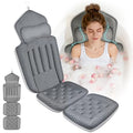 Full Body Bath Pillow with 192 Suction Cups - Luxury Thick Tub Cushion in Dark Gray