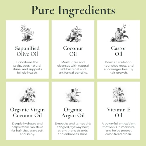 J.R.LIGGETT'S 3-Pack All-Natural Shampoo Bars with Coconut & Argan Oil – Gentle, Vegan Hair Care
