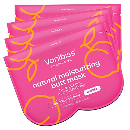 Vanibiss Collagen & Hydrating Butt Mask 4-Pack for Soft, Plump Skin