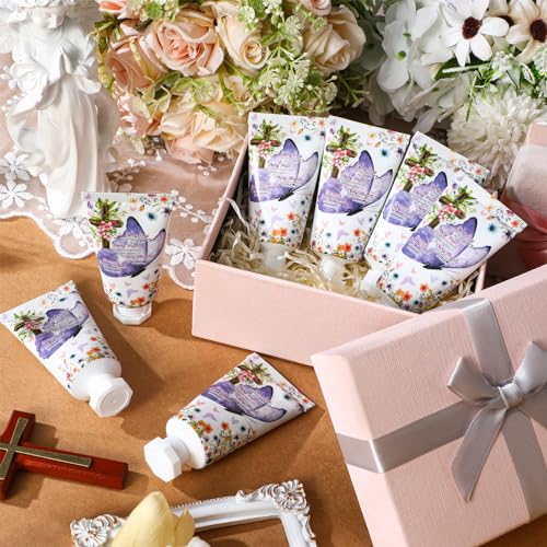 Christian Hand Lotion Gift Set with Butterfly Design - Bulk 50 Pack for Women