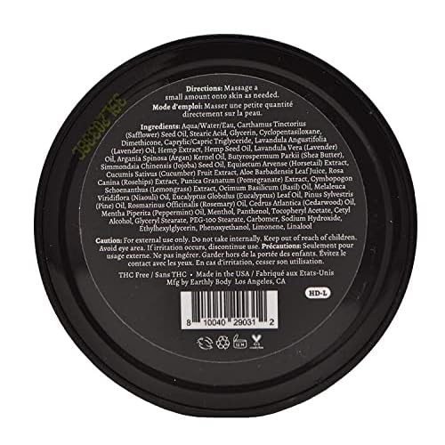 Earthly Body Intensive Cream - Topical Muscle, Knees, Joints, Back, Neck and Shoulder Rub - Organic Ingredients - 1.7 Ounces (Lavender, Pack of 3)