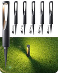 EDISHINE Low Voltage Landscape Path Lights 6 Pack - Modern Durable Garden Lighting