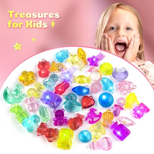 34-Piece Kids Bath Bomb Set with Crystal Toys Inside - Organic Surprise Gift for Children