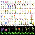 Glow in the Dark Rave Hair Clips Set - 100 Colorful Duck & Plant Clips for Festival & Party