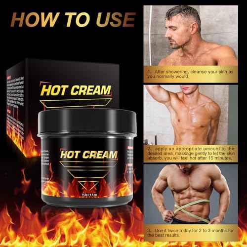 2PCS Hot Sweat Cream ? Natural Workout Enhancer for Muscle Warm-Up & Skin Tightening ? Supports Sweat & Circulation ? for Women & Men ? Belly, Thighs, Arms