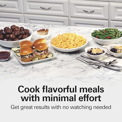 Hamilton Beach 10 Quart Portable Slow Cooker Black - Large Capacity, Easy Carry & Spill-Resistant Lid