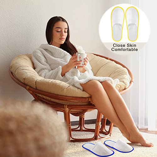 Geyoga Disposable Slippers 27x10.5cm Yellow Blue Pink Gray Pack of 30