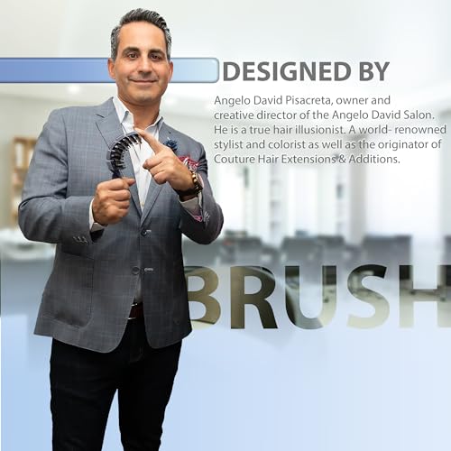Flex Brush Vented Hair Brush for Blow Drying XL Black - Detangling & Massaging