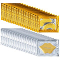32 Pairs Eye Masks & Lip Mask, 24K Collagen Under Eye Patches for Dark Circles and Puffy Eyes, Reduce Lip Wrinkles, Anti Chapped & Remove Lip Dead Skin, Nourishes the Lip & Eye Skin (Gold)