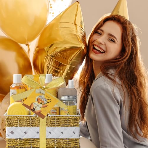Vanilla & Honey Almond Spa Gift Set 19pcs - Relaxing Bath & Body Kit for Women & Men