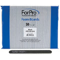 ForPro Professional Collection Nail Foam Boards, Black, 100/180 Grit, Double-Sided Manicure Nail Files, 7¡± L x .75¡± W, 50-Count