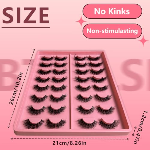 Lash Clusters 100D Long 8-20mm Lash Spikes DIY Spiky Cluster Eyelash Extensions Manga Individual Lashes 280pcs Thick Lash Clusters Kit with Bond & Seal, Tweezers,