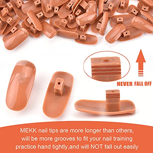 Practice Nail Hand with Tips - Flexible Acrylic Nail Practice Hand - A Practice Hand