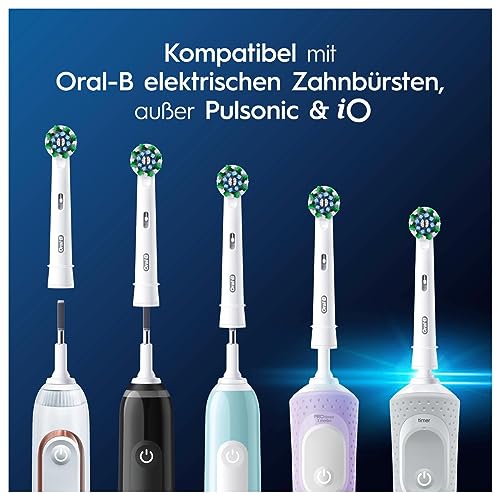 Oral-B Pro CrossAction Electric Toothbrush Replacement Heads - White / 8 Pack