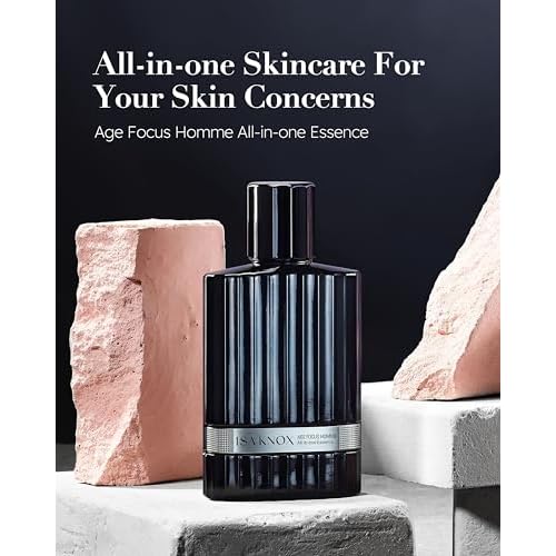 Isa Knox Age Focus Homme (All-in-one Essence, 4.1fl oz) - Refreshing and Moisturizing All-in-One Moisturizer, Protective Barrier Men's Skin Care with Niacinamide | Korean Skincare