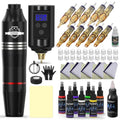 Wireless Tattoo Gun Kit for Beginners with Power Supply - Kit A