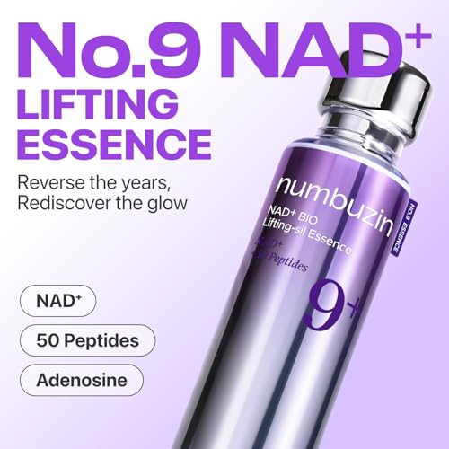 numbuzin No.9 NAD+ Bio-Lifting Duo | Essence + Sheet Mask Set for Firming, Wrinkles & Sagging Skin