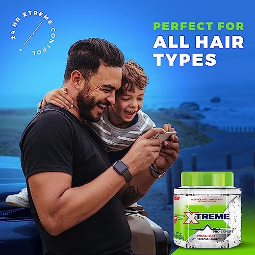 Aloe Variation Xtreme Pro-Expert Clear Hair Gel - 8.81 oz Jar, Pack of 24, Alcohol-Free