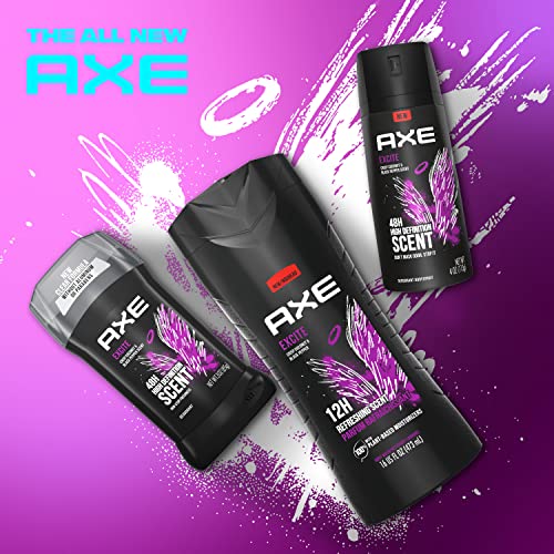 AXE Excite Body Wash Pack of 4 - 16 oz Men’s Shower Gel with Coconut & Black Pepper
