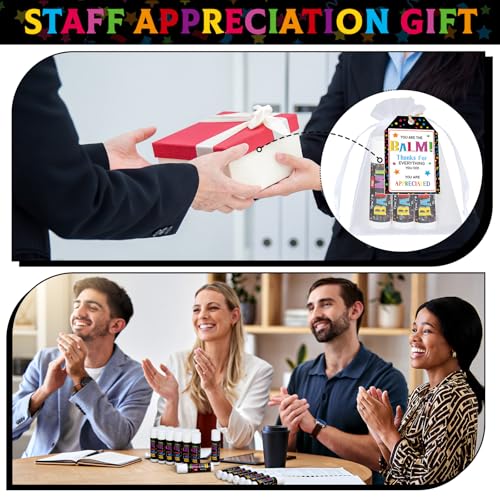 Siifert 50 Pack Employee Appreciation Lip Balm Gifts Bulk - Thank You Gifts for Teachers, Nurses, Colleagues