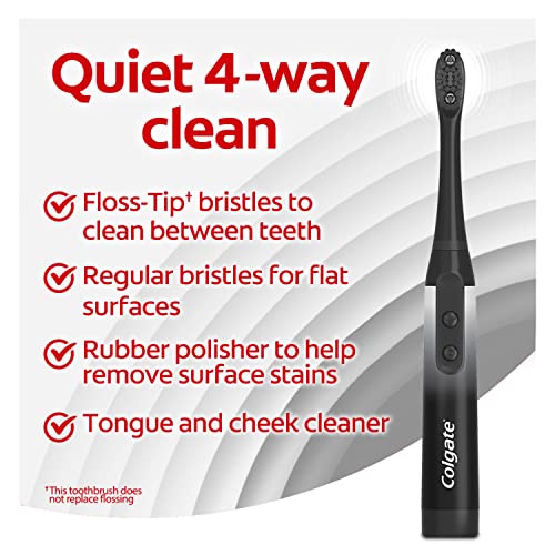 Colgate 360 Charcoal Sonic Powered Battery Toothbrush - 2 Pack, Battery Included