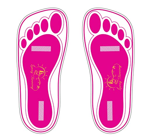 Disposable Pink Tanning Feet Pads - Protect Soles During Spray Tanning, 60 Pairs