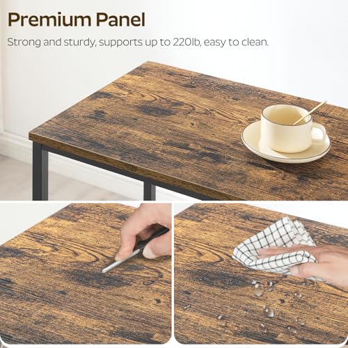 78.7-Inch Long Bar Table Counter Height Industrial Dining Table