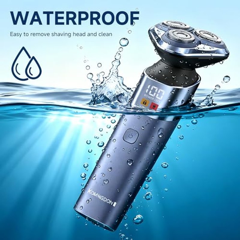 3 in 1 Electric Razor for Men,Cordless Electric Shaver,Men's Grooming kit for Beard,sideburn,Body Hair,Nose and Ear Hair,face,Waterproof,USB-C Charging,Men's Gift