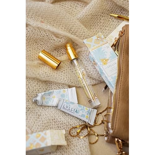LOLLIA Wish No. 22 Handcreme Bundle, .33 oz. & 4 oz. ? Sugared Pastille ? Scented Hand Cream for Women, Moisturizing Hand Lotion for Dry Hands, Shea Butter & Cocoa Butter, Quick Absorbing Lotion