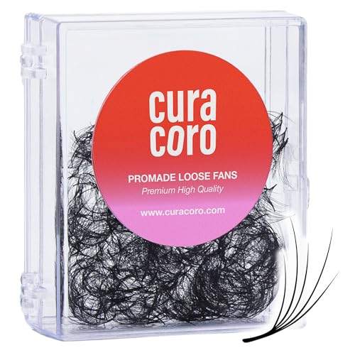 Curacoro Camellia Promade Fans 10D 0.03 D Curl Multi-Length Lashes 10-12-14mm