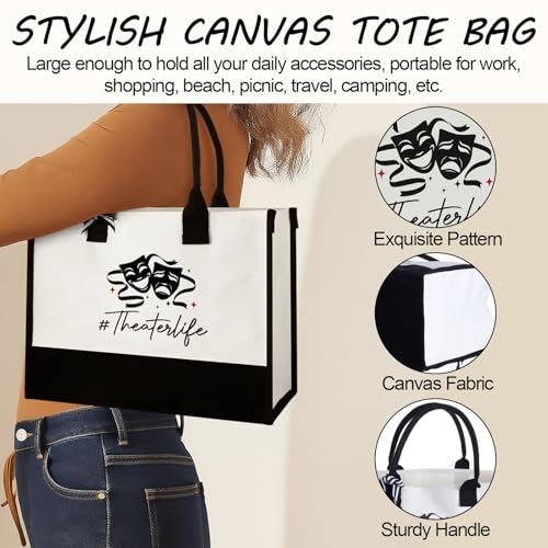 Theater Gift Set for Women Drama Christmas Actor Gift with Tote Socks Keychain & Bracelet