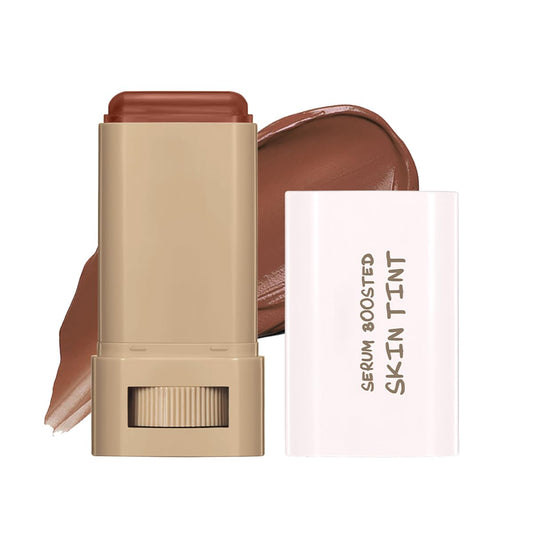 6 Colors Foundation Stick Beauty Balm Serum Boosted Skin Tinted Balm Concealer, Long-lasting Coverage, Even Skin Tone Portable Moisturizing Essence Stick (# 02, 0.64 Oz)