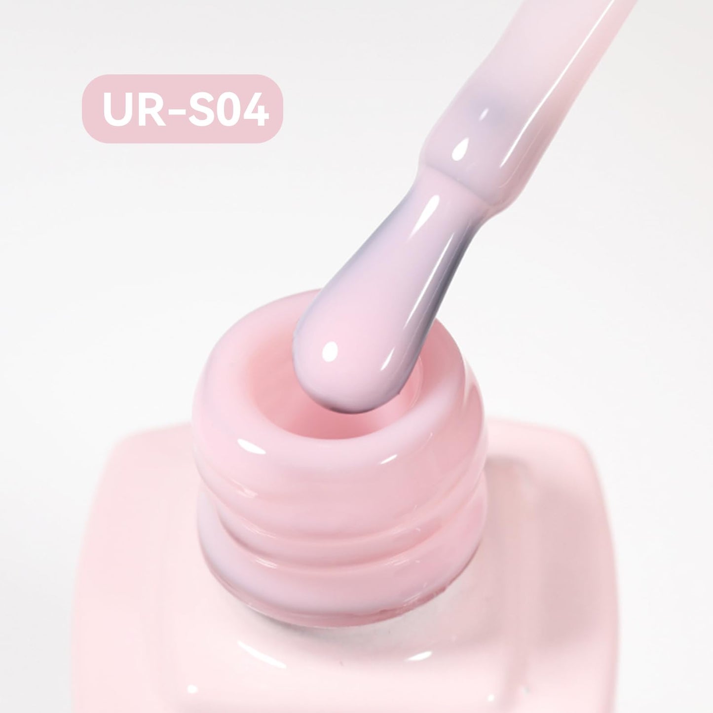 UR SUGAR Pastel Pink Gel Nail Polish - 12ml (0.4 Fl Oz) All-in-One Step Gel Polish Soak Off LED/U V Lamp DIY Salon Manicure at Home Long Lasting Glossy Finish Home Nail Salon Gift for Women & Girls