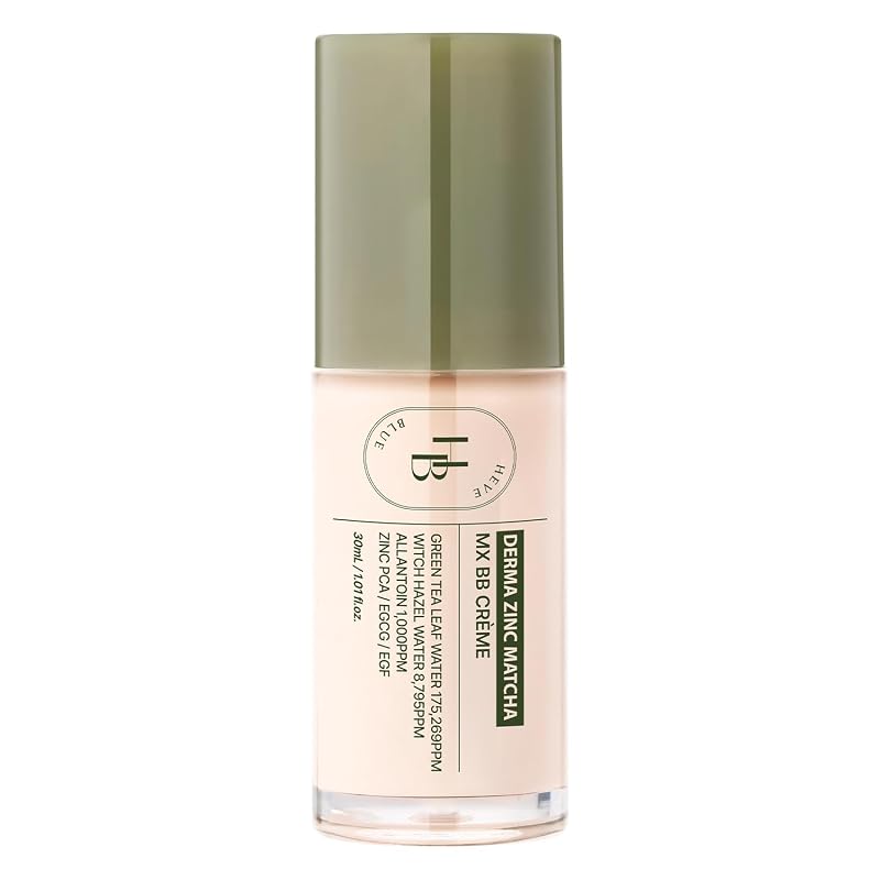 Derma Zinc Matcha MX BB Cream 0.5 Ivory – Lightweight Hydrating Formula, 6 Shades