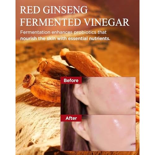 Bonyongo 6-Year Red Ginseng Vinegar Essence ? Bouncy Concentrated Serum, Non-Sticky ? pH Balancing Hydration & Glow, 8-Herb Complex, Revitalizing & Intensive for All Skin Types 1.5 fl.oz