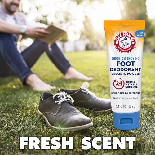 Arm & Hammer Cream-to-Powder Foot Deodorant 3 Pack - Sweat & Odor Control
