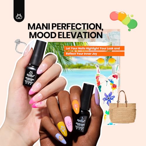 Chic Outfits Gel Nail Kit with UV Light - 45 Colors & 75 Pieces