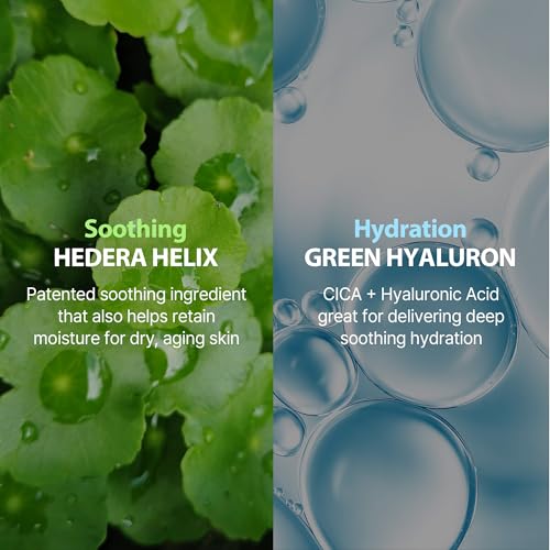 Hydrating Gel Moisturizer for Sensitive Skin - 6-Second Soothing Cream with Hyaluronic Acid & Centella