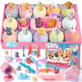 Kids Bath Bomb Set with Surprise Toys & Aromatic Fizzies - 12 Pack