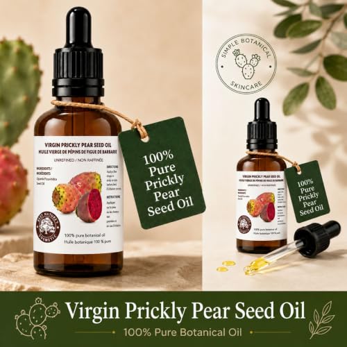 Prickly Pear Seed Oil Organic Virgin Cold-Pressed 1 Oz - Hydrating Skin & Hair Care - Variation of THIS listing
