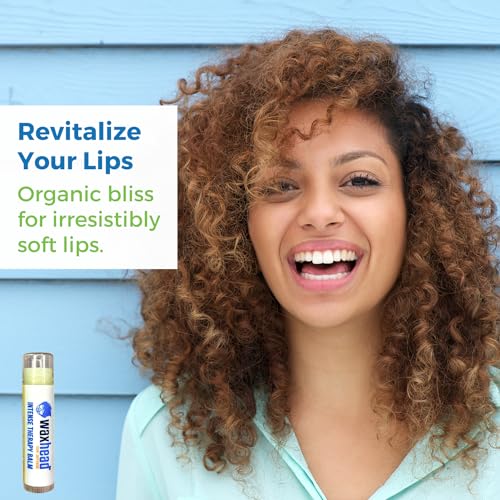Waxhead Organic Lip Balm ? Fast-Acting Relief Lip Repair for Dry, Cracked, Chapped Lips ? Natural Beeswax, Shea Butter, Aloe & Vitamin E ? Hydrating Lip Moisturizer for Sensitive Skin (Vanilla 4 Pack)
