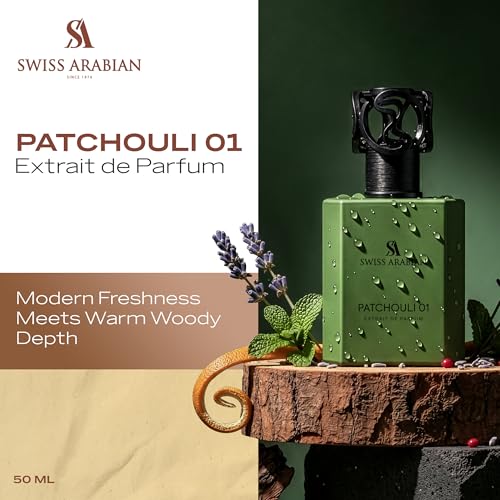 Heritage Collection Patchouli 01 Unisex Eau de Parfum - Long Lasting Fougere Scent, Lavender Mint Notes, 50ml