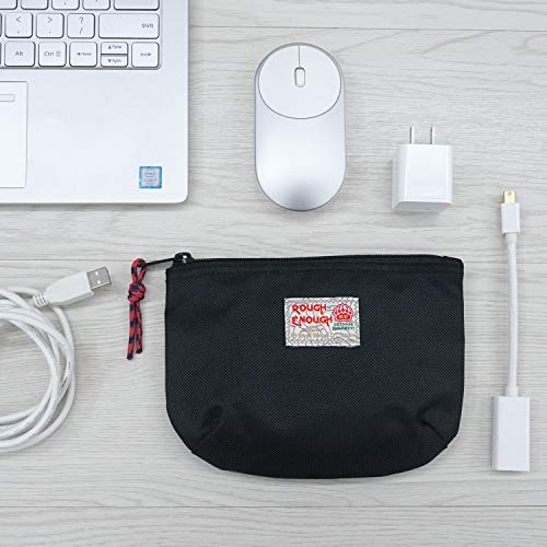 Rough Enough EDC Travel Cable Organizer Pouch 1680D Nylon, Black