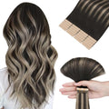 Hotbanana Tape-in Hair Extensions 16 Inch Natural Black to Light Blonde 20pcs 50g