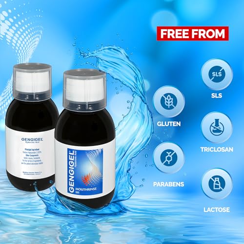 Hyaluronic Acid Mouthrinse for Gum & Oral Health - 10.14 Fl Oz Pack of 2