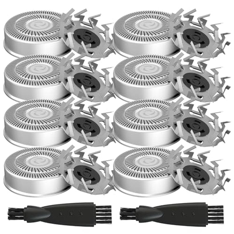 8 Pack Shaver Head Replacement Blade Compatible with Skull Shaver Pitbull Gold PRO, Pitbull Platinum PRO, Pitbull Silver PRO, Diamond PRO Shaver, Head Shavers for Bald Men