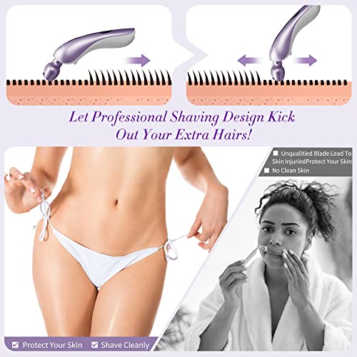 Electric Shaver for Women Electric Razor for Womens Bikini Legs Underarm Public Hairs Rechargeable Trimmer with Detachable Head Cordless Wet Dry Use,Replacement Women Shaver Head for Electric Razor